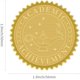 thumbnail image 2 of Sellos de certificado de lámina dorada con lámpara mágica, pegatinas autoadhesivas en relieve, 100 unidades, 2 of 7