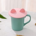 thumbnail image 2 of 4 Uds. Tapas de taza de silicona, tapa de taza de dibujos animados, tapa de taza de silicona, tapa de sellado de silicona reutilizable antipolvo para bebidas en taza de café Excelente Rendimiento, 2 of 5