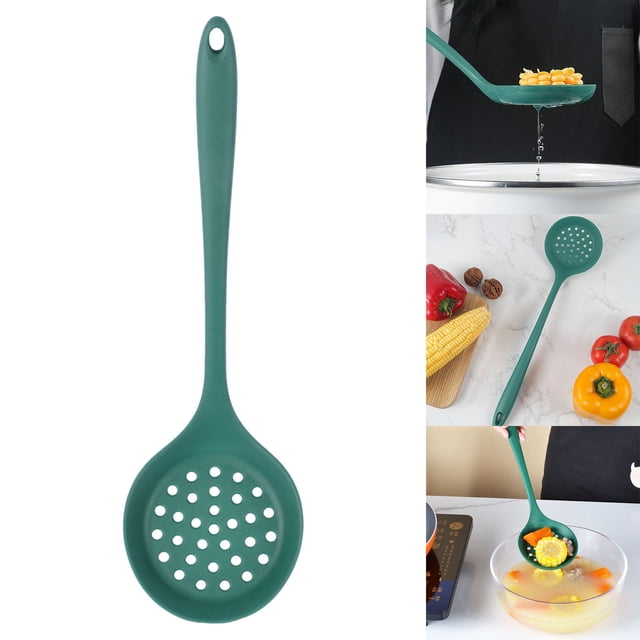 Strainers Filtering Grid for Kitchen Use Food Grade Silicone Scooping Colander Non Stick Spoon Oil Filter Grid Kitchen Utensils