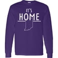 thumbnail image 3 of Inktastic It's Home State of Indiana Outline Long Sleeve T-Shirt, 3 of 5