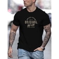thumbnail image 1 of [ Crew Neck Tee] Men's Crew Neck T-Shirt - Casual & Comfortable, Regular Fit, ORIGINAL Graphic Print, Machine Washable, 1 of 5