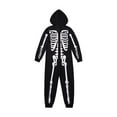thumbnail image 6 of GYRATEDREAM Family Matching Halloween Onesie Pajamas, Funny Skeleton Hooded Zipper PJs Holiday Loungewear for Men/Women/Kid, 6 of 10