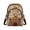 Capybara Orange Theme, variant on Cartoon Dachshund & Paw Print Pattern Sling Bag, Adjustable Strap Polyester Crossbody Bag for Work Shopping, Front Pocket Small Sling Backpack