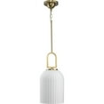 thumbnail image 5 of Stanza Collection One-Light Brushed Gold New Traditional Pendant Light, 5 of 13