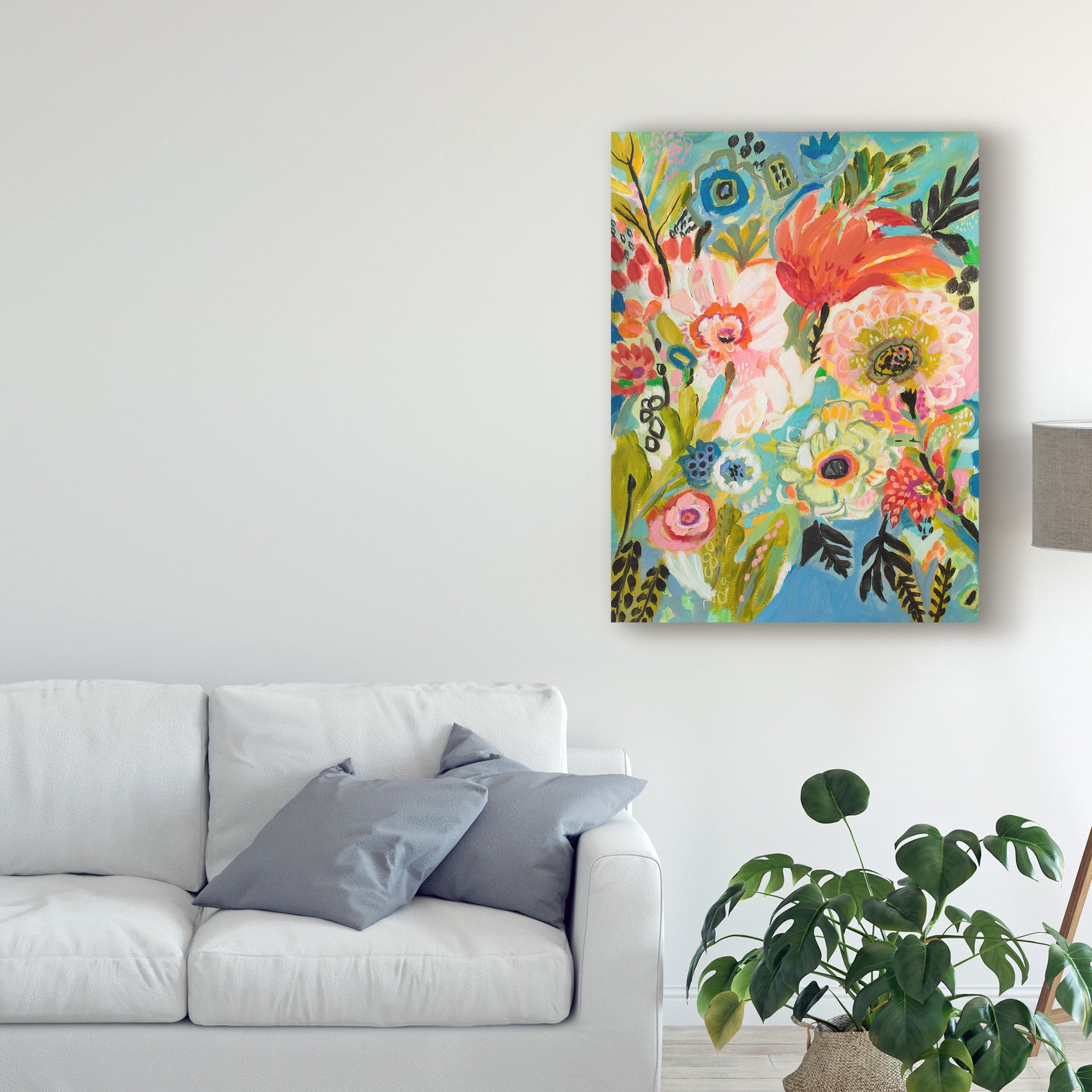 Trademark Fine Art 'Secret Garden Floral III' Canvas Art by Karen Fields