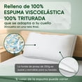 thumbnail image 3 of Ajustable Almohada Memory Foam Triturado Ultra Suave Cojin Ajustable con Funda Exterior Antibacterial Transpirable Almohada Comoda Triturado Almohadas Matrimonial 45 X 64 cm, 3 of 7