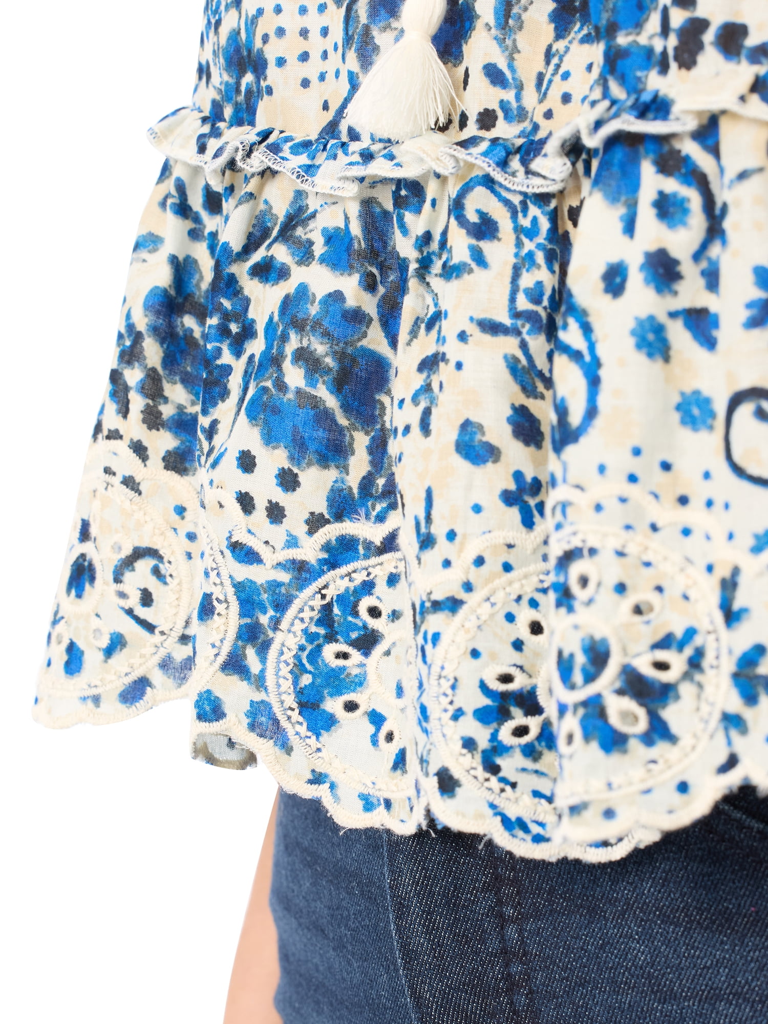 Jessica Simpson Women's Willow Embroidery Blouse, Sizes XS-XL
