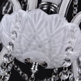 thumbnail image 4 of Candil de Techo Cristal Cortado D'Gala Iluminación DG9014 Blanco de 6 Luces, 4 of 6