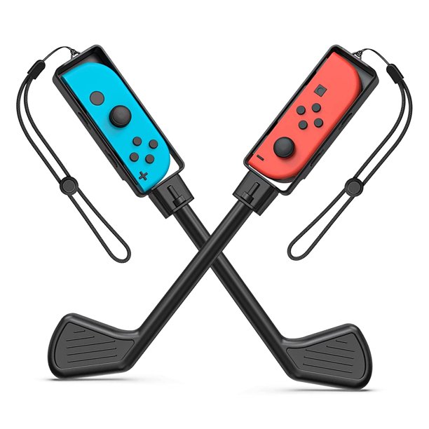 Golf Clubs Grip Fit For Nintendo Switch OLED & Switch Lite Controller JoyCon, TSV 2pcs Mini