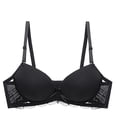 thumbnail image 3 of Blmnix Underwire Bras for Women Push Up Lace Bra Bras Standard Straps Balconette Black Sports Bras for Women, 3 of 4