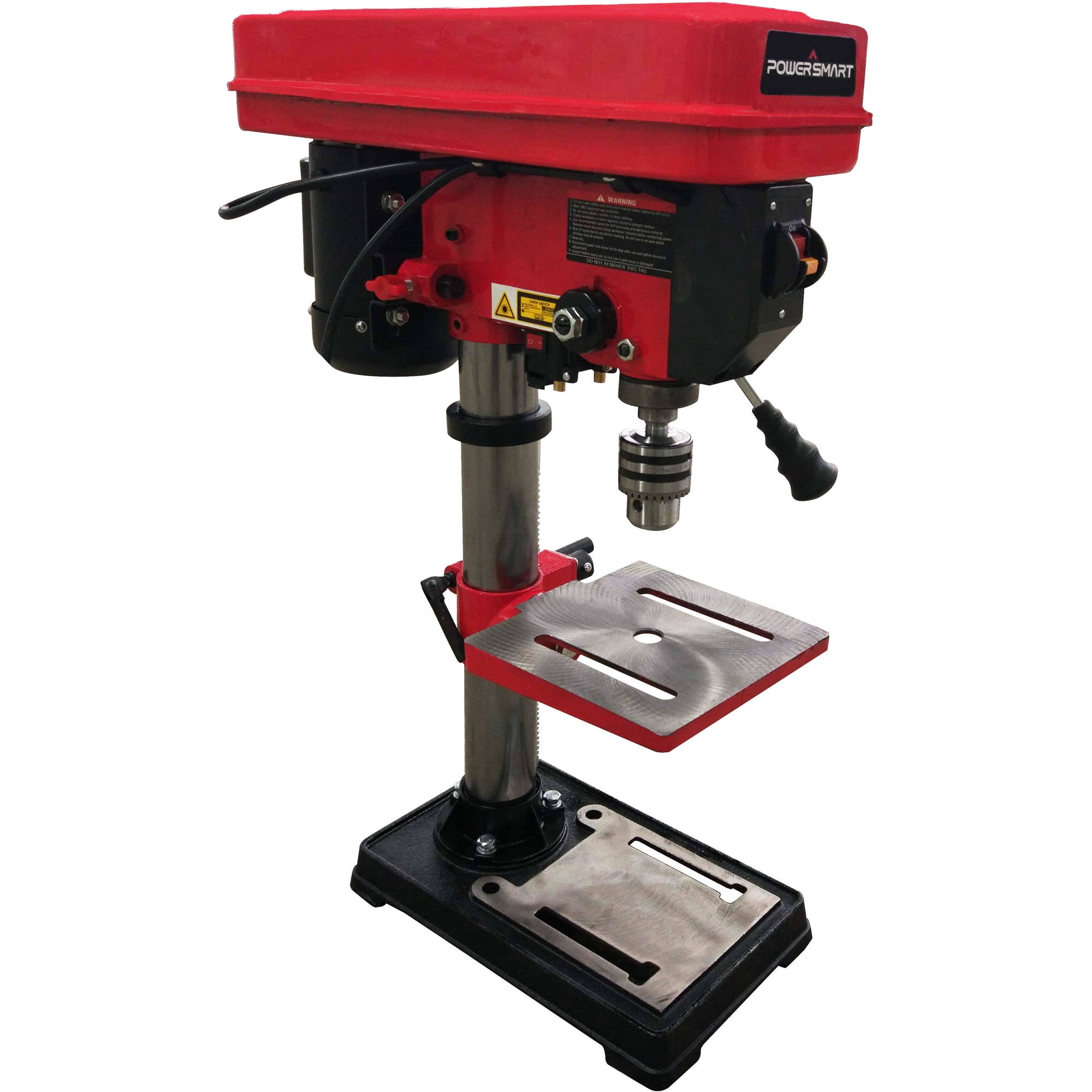 PowerSmart PS310 10" 12 Speed Drill Press with Laser Guide 