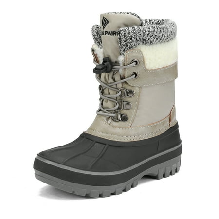 

Dream Pairs Toddlers Kids Boys Girls Winter Snow Boots Waterproof Outdoor Shoes KMONTE-1 LT GREY Size 6