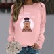thumbnail image 3 of Gibobby Sudadera Mujer Moda sudadera de – Sudadera del día de la Sudadera cómoda para mujer para de la (Rosa, XXL), 3 of 4