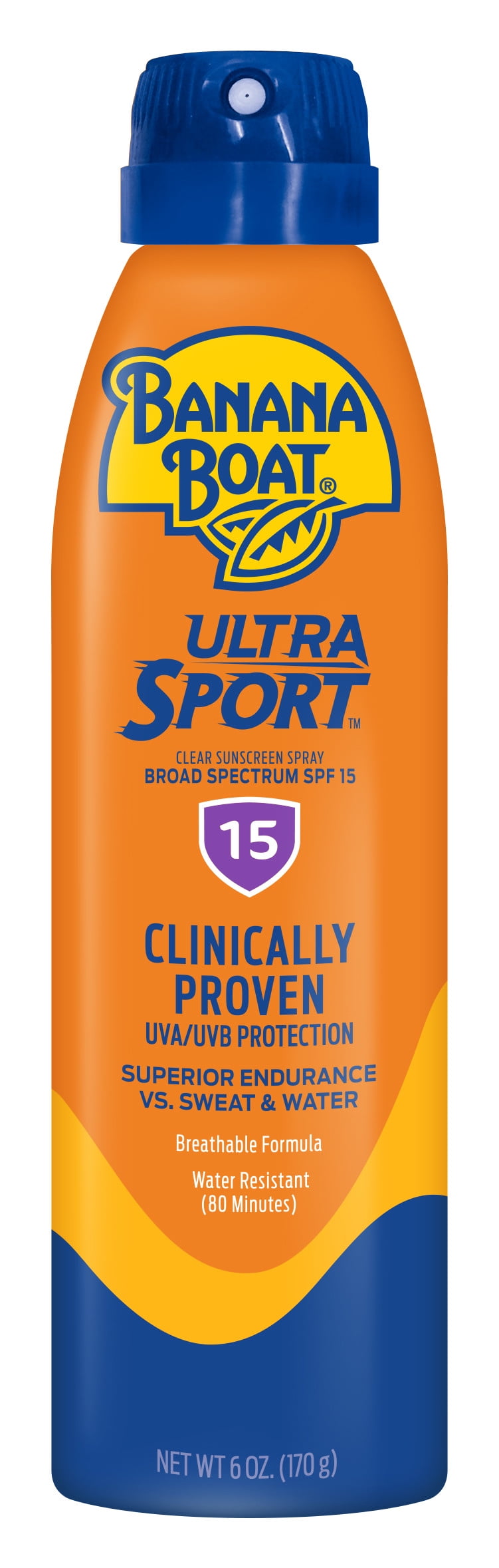 Banana Boat Ultra Sport Clear Sunscreen Spray SPF 15, 6 Oz Walmart