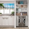 thumbnail image 5 of LALILO Kitchen Curtain Valance Tropical Beach And Blue Rod Pocket Window Curtain 52"x 18" Set of 2, 5 of 5