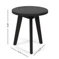 thumbnail image 3 of Noble House Marina Farmhouse Outdoor Acacia Wood Side Table in Dark Gray, 3 of 3