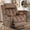 Brown, variant on Large Electric Power Lift Recliner Chair with Extended Footrest for Elderly Big, Extra Large and Wide Reclining Sofa for Living Room, Home Theater Seating with Massage and Heat(Plush-Grey)