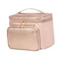 thumbnail image 3 of Organizador de maquillaje de la bolsa de maquillaje de viaje con 2 divisores extraíbles de la bolsa de lavado de viajes portátiles Case cosmética para, 3 of 8
