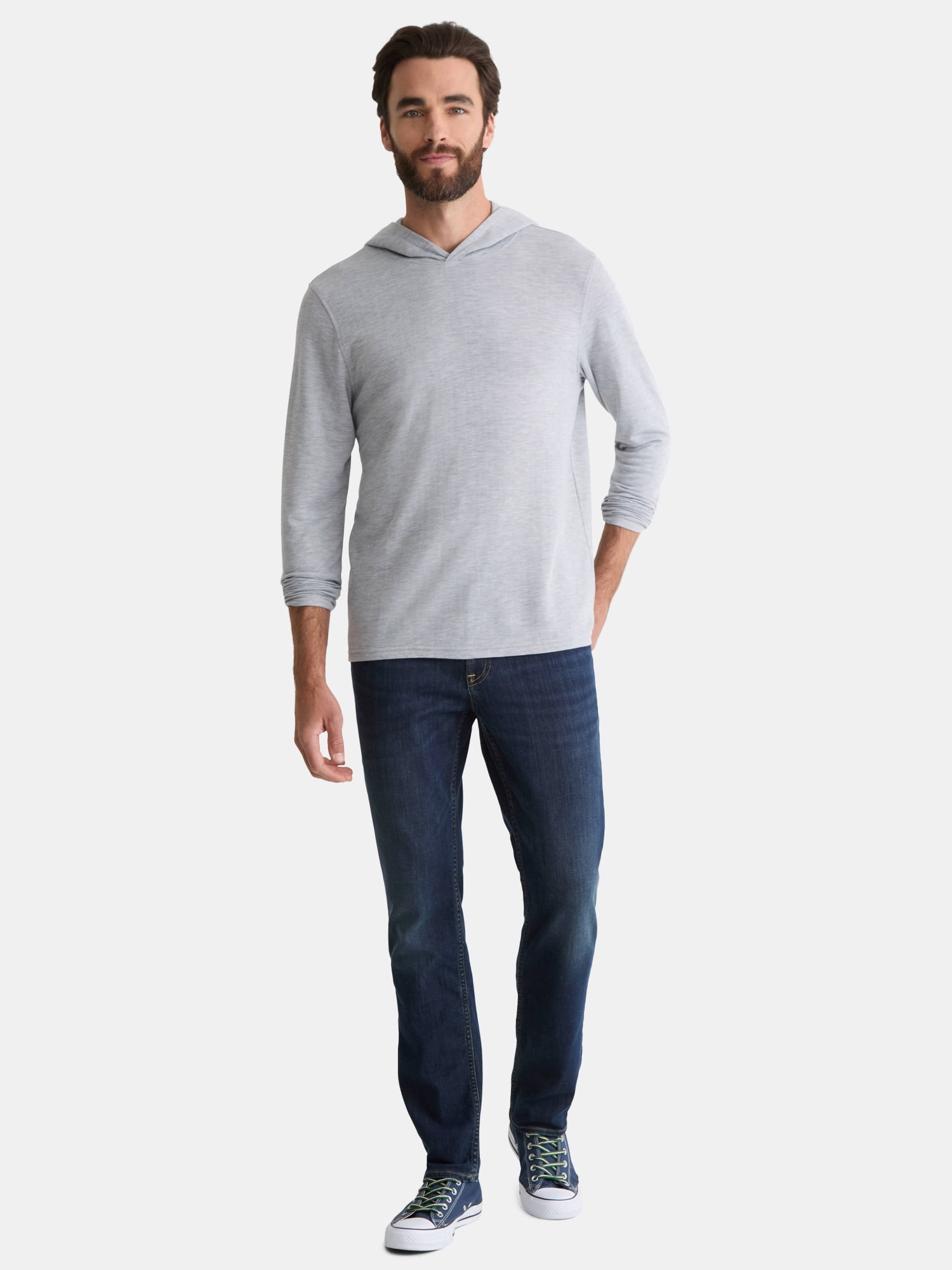 George Men's and Big Men's Pullover Hoodie with Long Sleeves, Sizes S-3XL