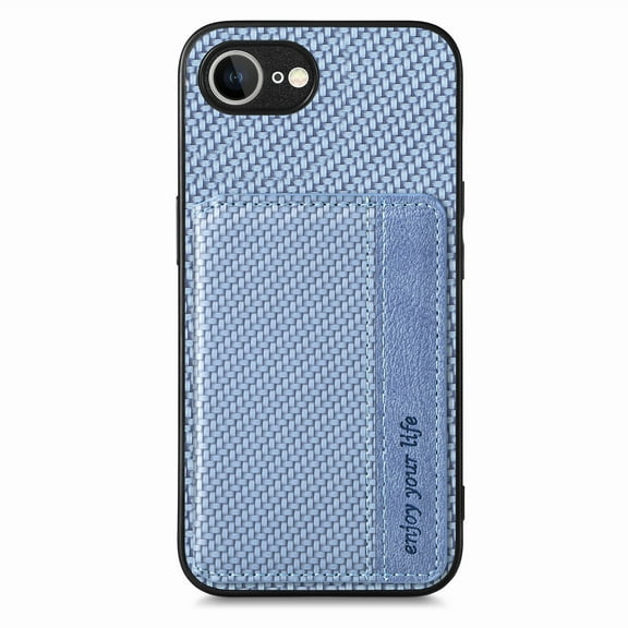 Feishell Back Flip Wallet Case for iPhone 16e,Drop Protection Luxury PU Leather Magnetic Closure RFID Blocking Card Slots Flip Kickstand Support Car Mount Phone Case for Women Men,Blue
