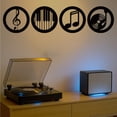 thumbnail image 4 of 4pcs Music Note Silhouette Wall Decor Set - Durable Black Iron Frames, Perfect For Music Enthusiasts, Ideal For Ktv & Home Ambiance, Great Halloween & Gothic Theme, 4 of 18