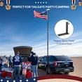 thumbnail image 2 of Yescom EZ GO 14ft Telescopic Flag Pole Kit with Starlink Mini Pipe Adapter & Tire Mount Base for Outdoor Tailgate Party, 2 of 10