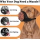 thumbnail image 4 of Pitbull Muzzle - Soft Anti-Barking Chewing Mouth Guard for Medium Large American Bully Bulldog Boxers Rottweilers, 4 of 5