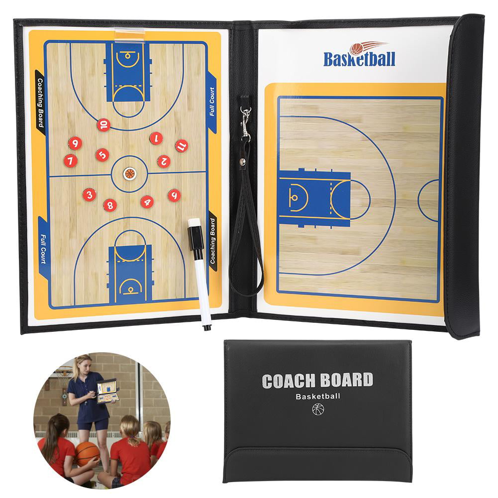 Anti-Skid Magnetic Coach Basketball Colorful Folding PU Leather Teaching Display Plate Magnetic Board 