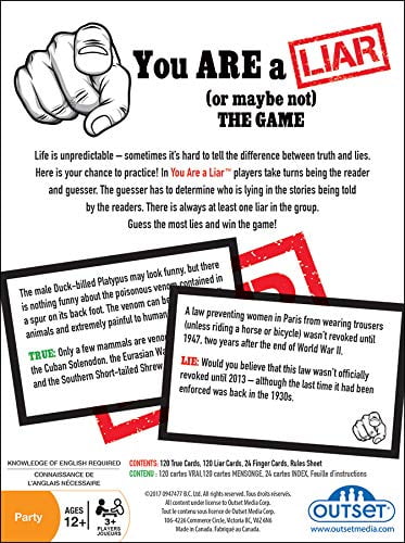 Outset Media You Are A Liar Party GAME - English