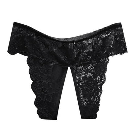 Crotchless Underwear Sexy Black Underwear Women s Sexy Lingerie & Underwear Womens Sexy Underwear Funny Thong XXL