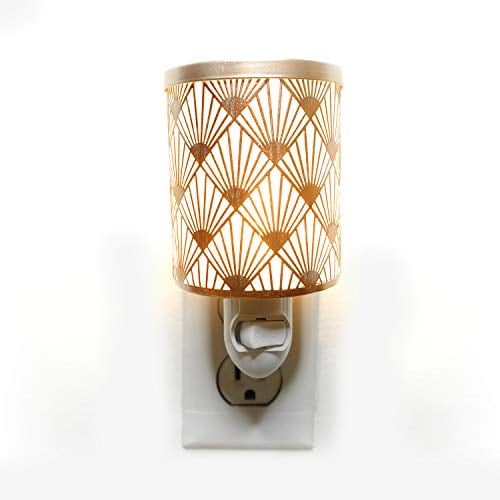Details about   Flower Cut-Out Tin Design Electric Oil Warmer Night Light Wall Plug-In 