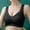 Black, variant on loopsun Womens Plus Size Bra,Women Lady Lace Gathered Bra Plus Size Sports Bra Underwear Yoga Hollow Out Bra Cup