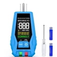thumbnail image 1 of Outlet Tester with LCD Display Receptacle Tester with GFCI for Standard 3Wire 110-125V AC Electrical Outlet Test US Plug,1 * Outlet Tester,Blue, 1 of 7