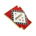 thumbnail image 3 of PinMart Arkansas Shape Flag Enamel Pins – Gold Plated US State Lapel Pins, 3 of 7