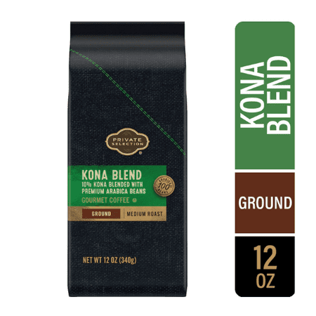 Private Selection Kona Blend Ground Medium Roast Coffee  12 oz   2 Pack