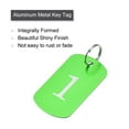 thumbnail image 4 of Aluminum Metal Key Tag, 1-35 Number Tag, ID Tag with Ring 2x1.2inch Green Rectangle Blank for Decoration, 35pcs, 4 of 5
