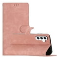 thumbnail image 2 of Feishell Slim Wallet Case for Samsung Galaxy A15, Premium PU Leather Solid Color Purse for Women Men, Shockproof Magnetic Clasp Flip Kickstand Card Slots Phone Case for Galaxy A15, Pink, 2 of 6