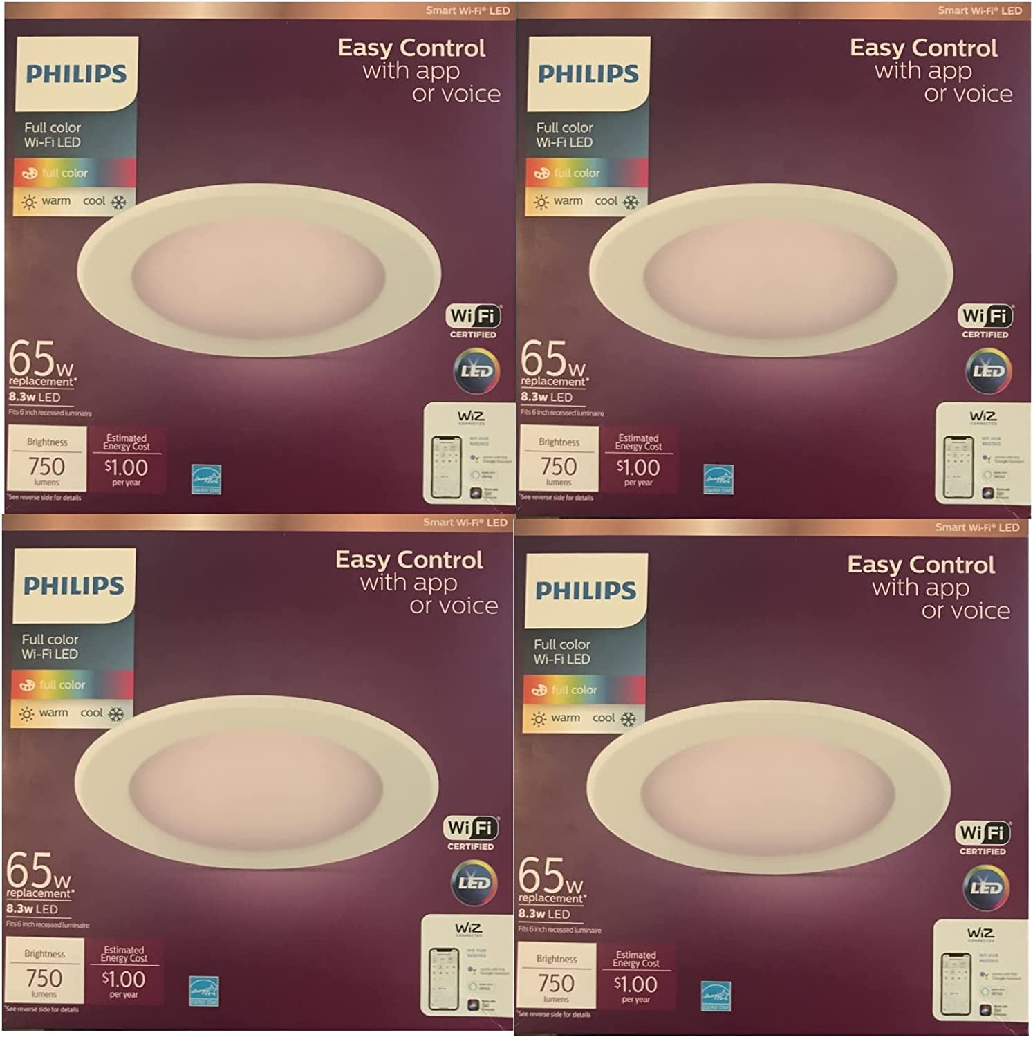 Philips full color wifi on sale led recessed