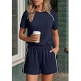 thumbnail image 5 of PRETTYGARDEN Sweatsuits Women 2 Piece Outfit Summer Lounge Shorts Sets Matching Spring Travel Beach Vacation Clothes, 5 of 8