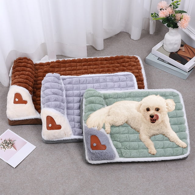 Fiudx Tapete para Mascotas, Tela de Franela Autocalentable, Lavable y Portátil, Cojín Suave y Cómodo, Apto para Gatos y Perros, Ideal para Camas de Mascotas, Fácil de Limpiar, Tamaño 50 X 35 Cm