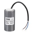thumbnail image 3 of Uxcell CD60 Running Capacitor 200uF 275V 2 Wires 50/60Hz 100x50mm Motor Starting Capacitor, 3 of 5