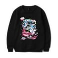 thumbnail image 3 of Remi Wolf Face Drawing Printed Crewneck Long Sleeve Pullover Sweatshirt for Men and Women, 3 of 3