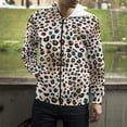 thumbnail image 4 of Sudadera con capucha y cremallera con estampado 3D de leopardo y texturas de manchas para hombre y mujer, ropa de calle informal a la moda, 4 of 5