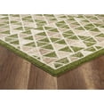 thumbnail image 3 of LBaiet 5' x 7' Green and Beige Geometric Triangle Pattern Rectangular Area Throw Rug, 3 of 4