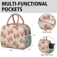 thumbnail image 6 of Reusable Thermal Lunch Bag Lunch Box for Women Men,Marine Adorable Crab Cooler Bag Small Leakproof Beach Picnic Cooler Tote Bag with for Work Picnic Camping, 6 of 7
