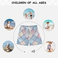thumbnail image 6 of FORMRS Boys Swim Trunks Quick Dry Mesh Liner Boardshorts Sizes XS-XL, Beige Art Pattern, 6 of 7