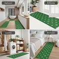 thumbnail image 5 of Green Christmas Snowflake Pattern Kitchen Rugs Sets Of 3,Kitchen Runner Rugs Non Skid Washable,Decorative Kitchen Floor Mats for Kitchen,Sink,Laundry,17"x30"+ 17"x47" + 17"x59", 5 of 6