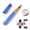 Blue, variant on M Buder Telescopic Mini Pen Shape Fishing Rod & Spinning Reel Combo, Portable Pocket Pole, Black, 76.8 inches / 1.95m (Adult)