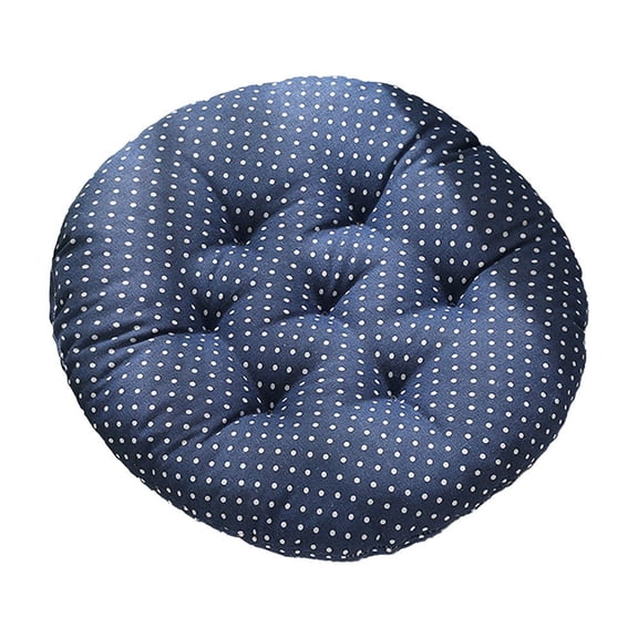 FastXmas Comfortable Round Chair Pad,15.7 x 15.7 In Seat Cushion Solid Color Soft Chair Pads Comfy Velvet Cushion Pillow for Kitchen Dining Office Chair Use(Gray)