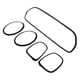 thumbnail image 1 of Lechas Traseras de Luz Trasera de la Luz Envolvente, 51137449209 Trimen Frontal de Rejilla Frontal 5 PCS Negro negro para F55 F55 F56 F57 LCI2 2022-2024, 1 of 7